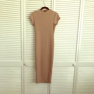Pale pink midi dress